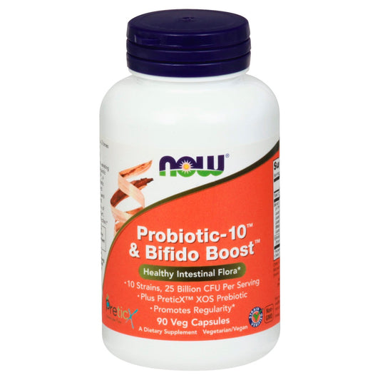 NOW Probiotic-10 & Bifido Boost Veg Capsules
