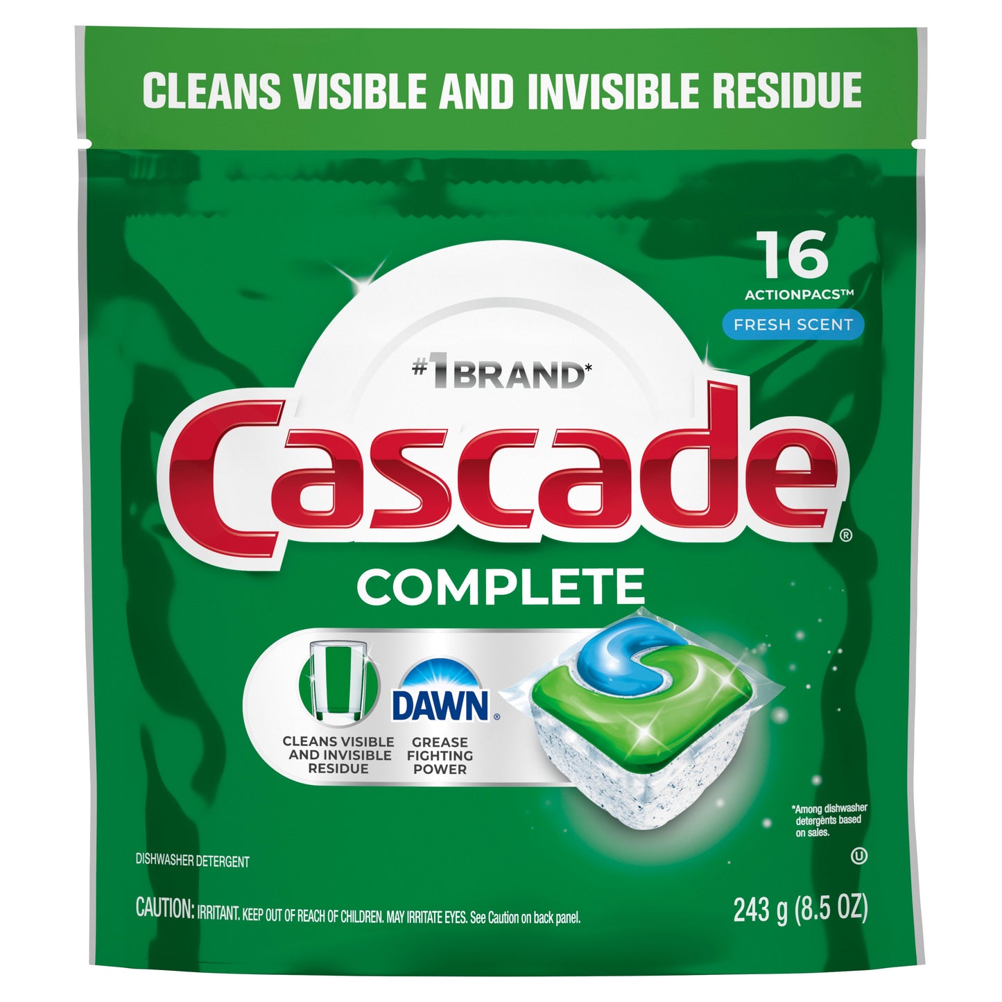 Cascade Complete Dishwasher Pods, Fresh Scent