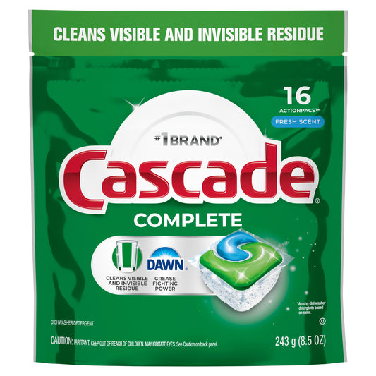 Cascade Complete Dishwasher Pods, Fresh Scent