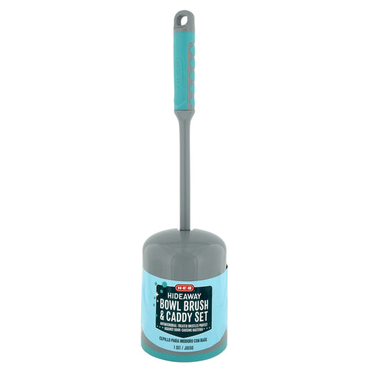 H-E-B Hideaway Bowl Brush & Caddy Set
