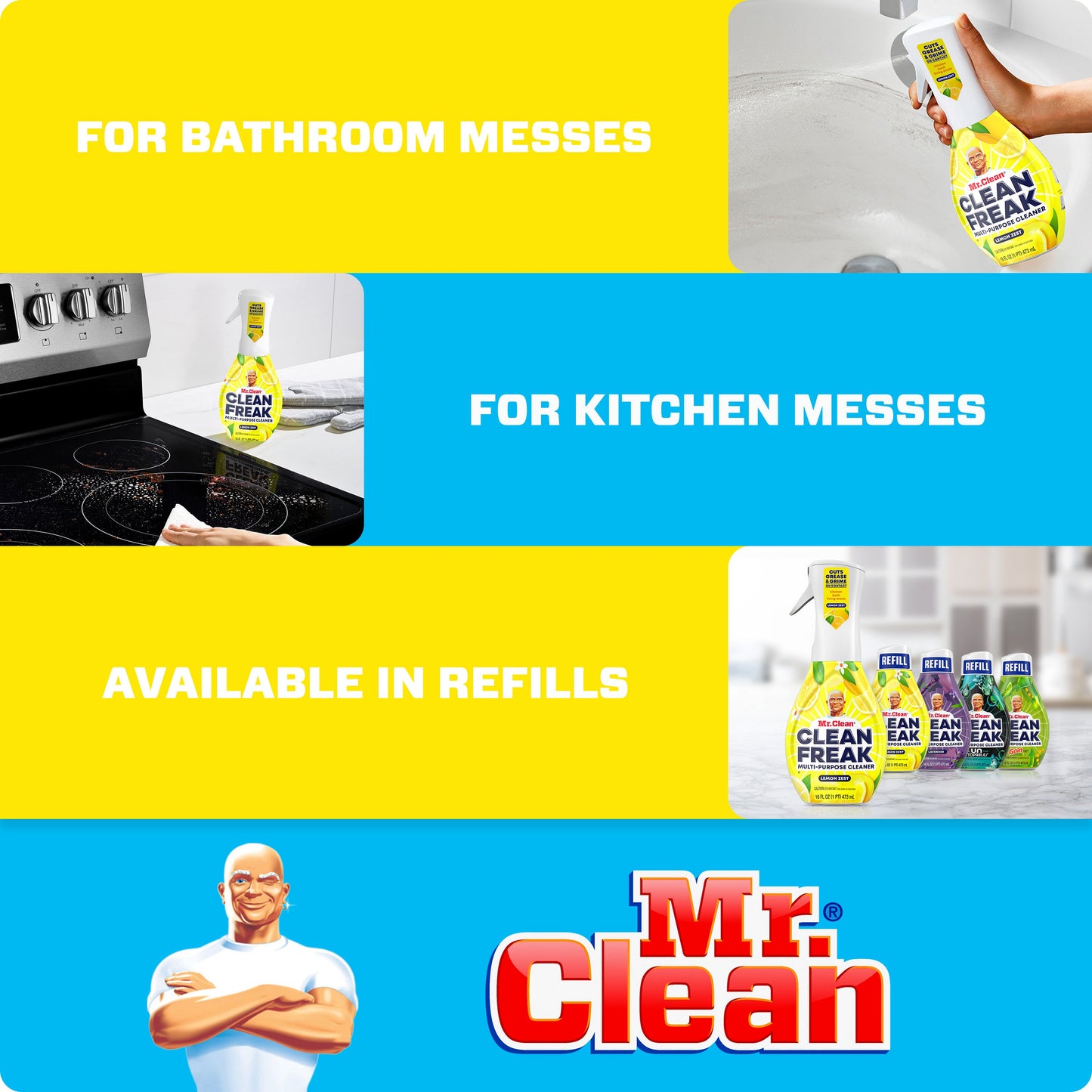 Mr. Clean Clean Freak Multi-Purpose Cleaning Spray - Lemon Zest