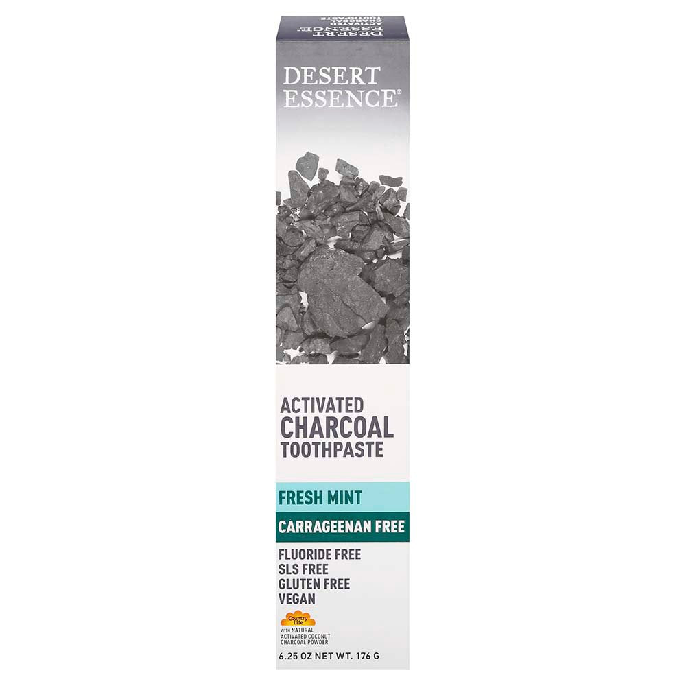 Desert Essence Activated Charcoal Toothpaste - Fresh Mint
