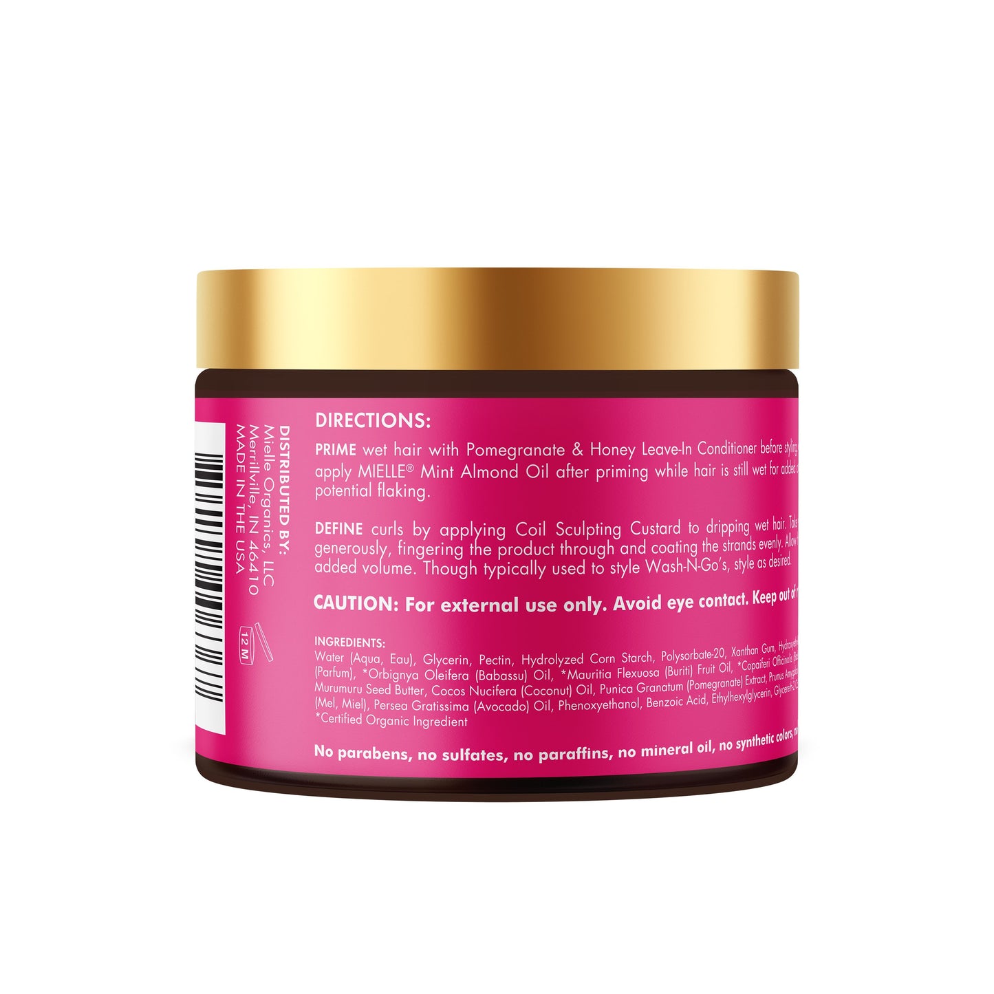 Mielle Pomegranate & Honey Coil Sculpting Custard - 12 fl. oz.