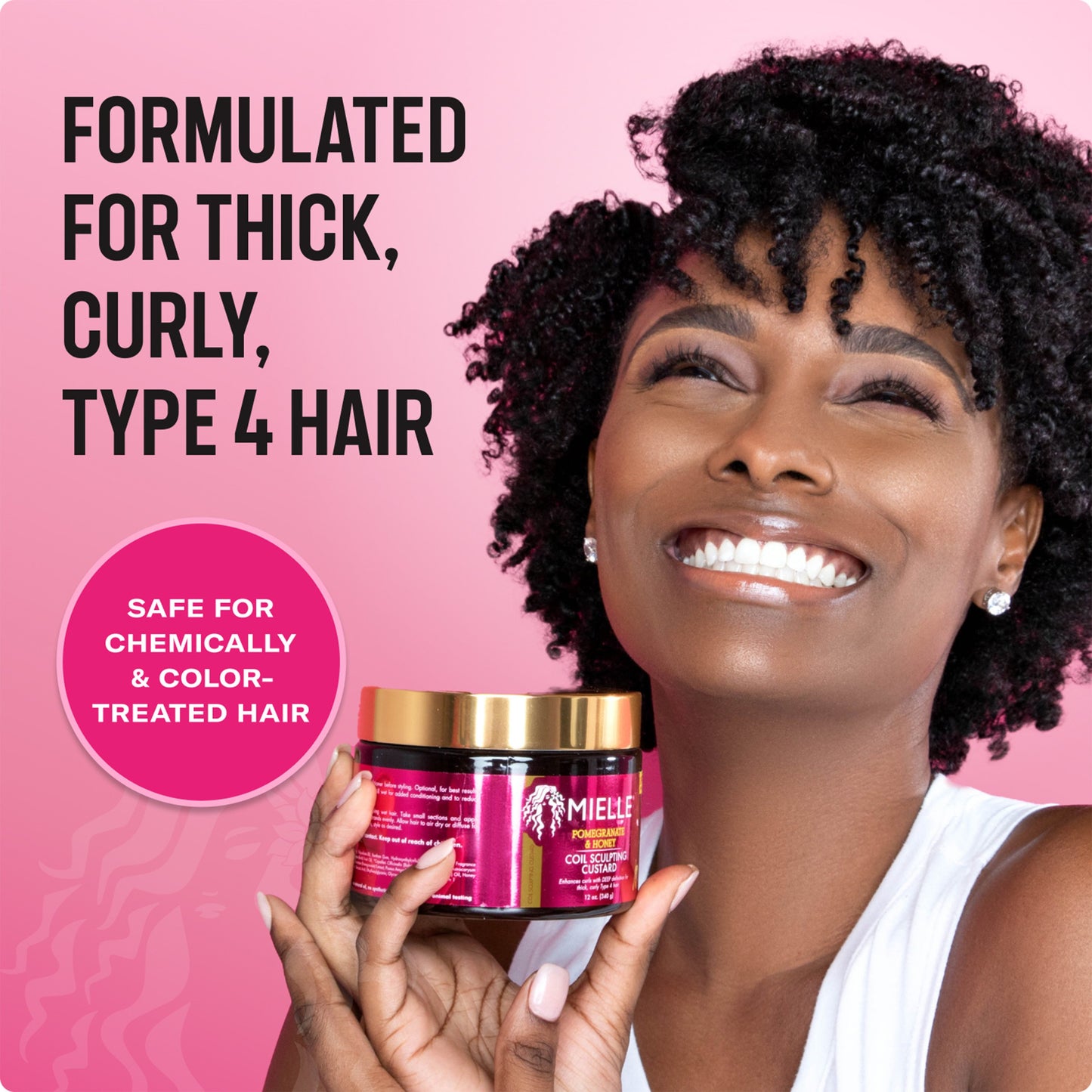 Mielle Pomegranate & Honey Coil Sculpting Custard - 12 fl. oz.