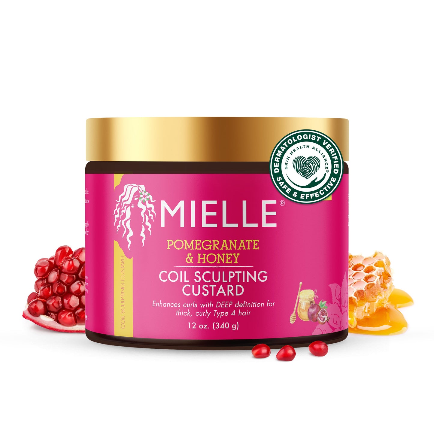 Mielle Pomegranate & Honey Coil Sculpting Custard - 12 fl. oz.