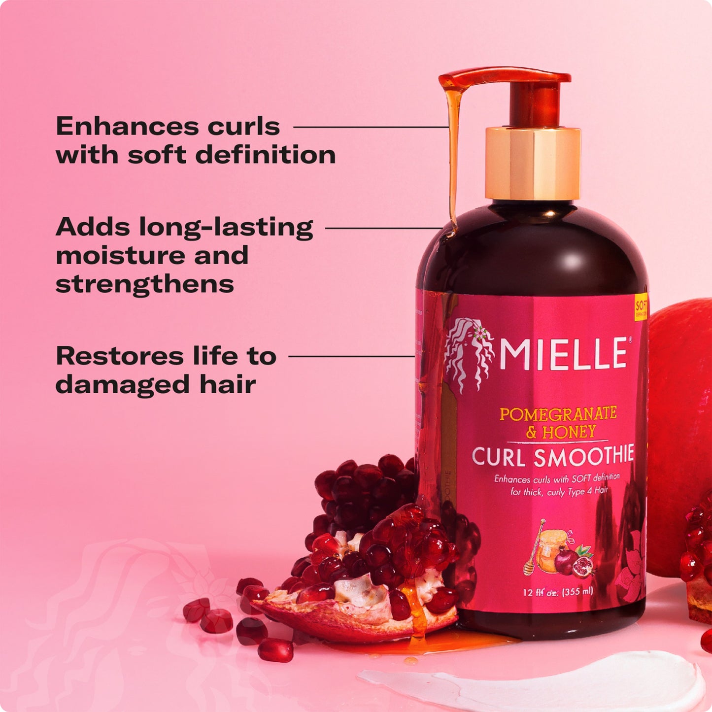 Mielle Curl Smoothie Hair Treatment - Pomegranate & Honey