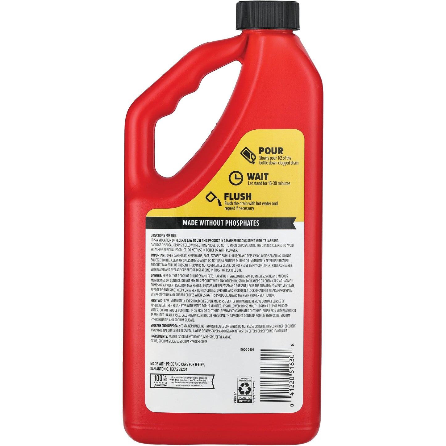 H-E-B Tru Grit Drain Clog Remover