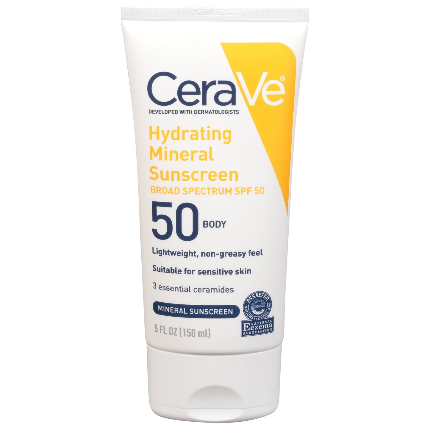 CeraVe Hydrating Mineral Sunscreen Body Lotion Broad Spectrum SPF 50