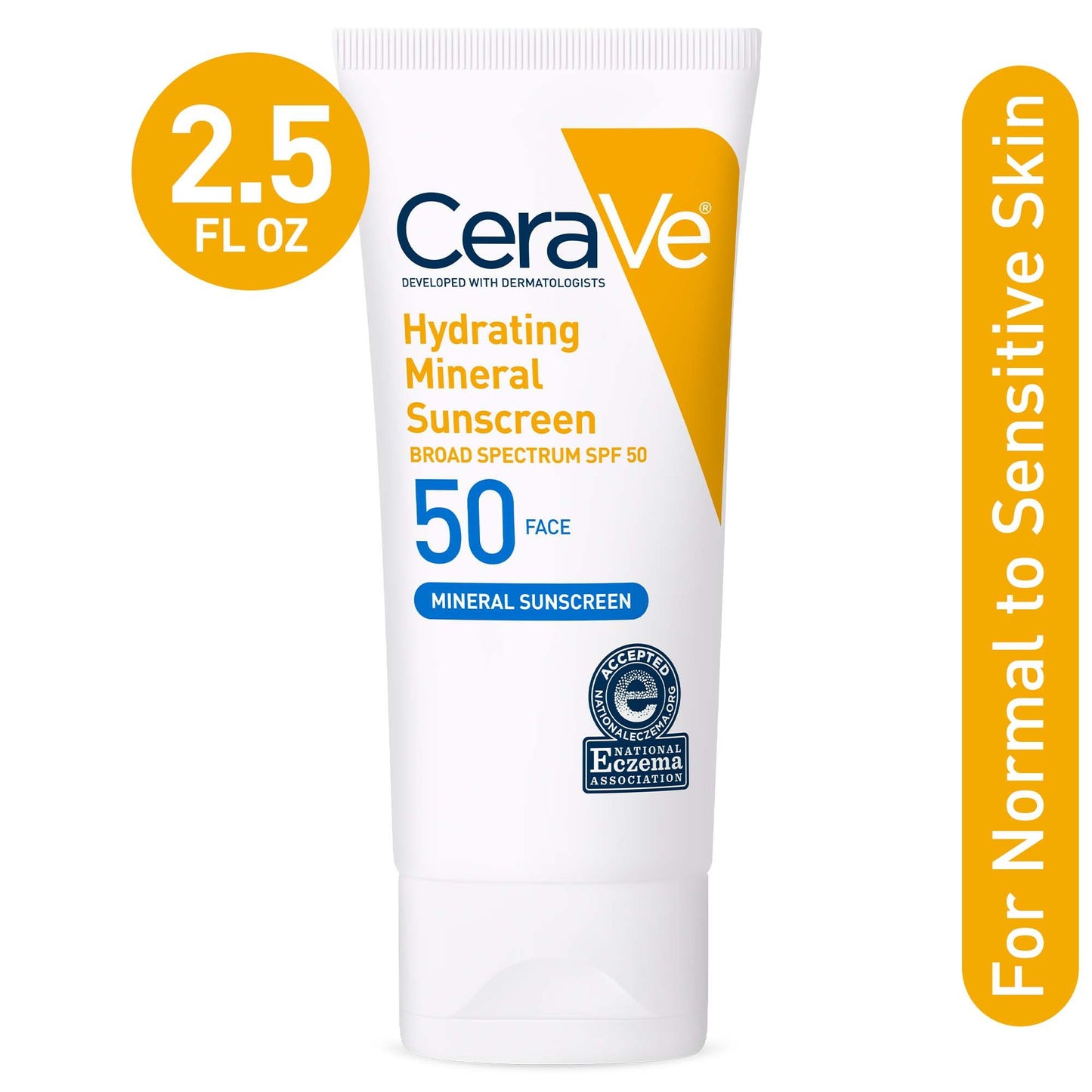 CeraVe Hydrating Mineral Sunscreen Face Lotion Broad Spectrum SPF 50