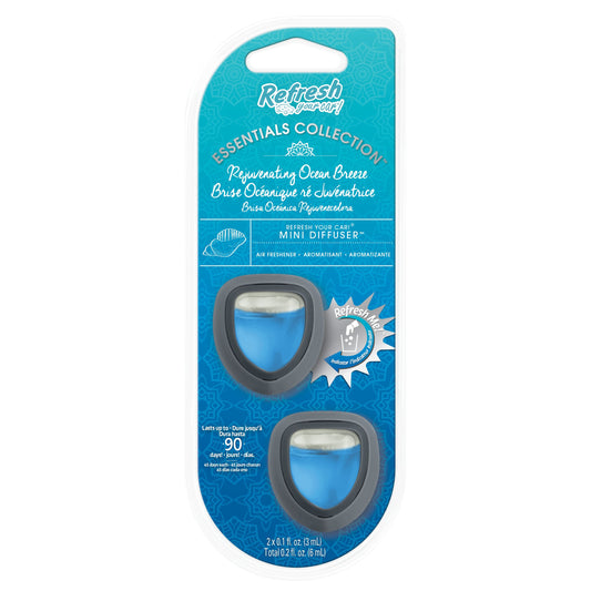 Refresh Your Car Essentials Collection Mini Diffusers - Rejuvenating Ocean Breeze