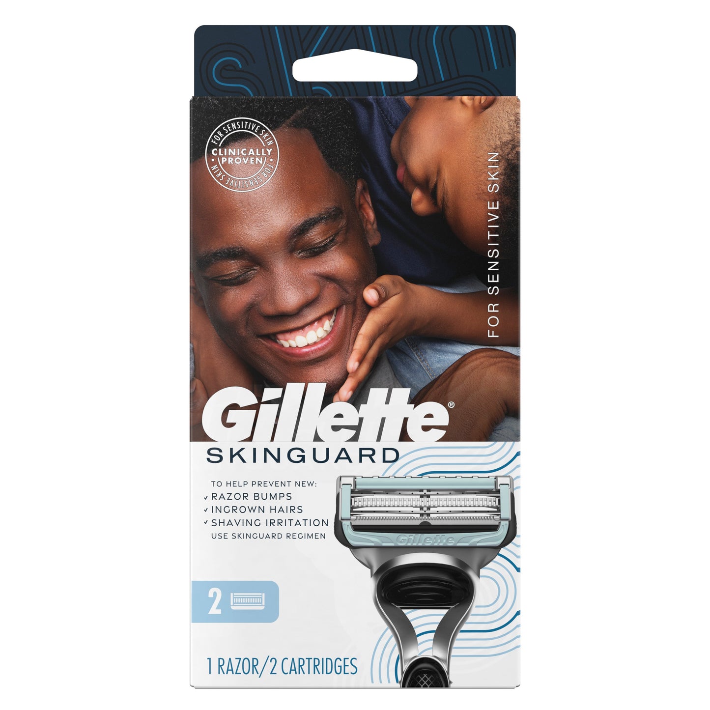 Gillette SkinGuard Razor + 2 Blade Refills