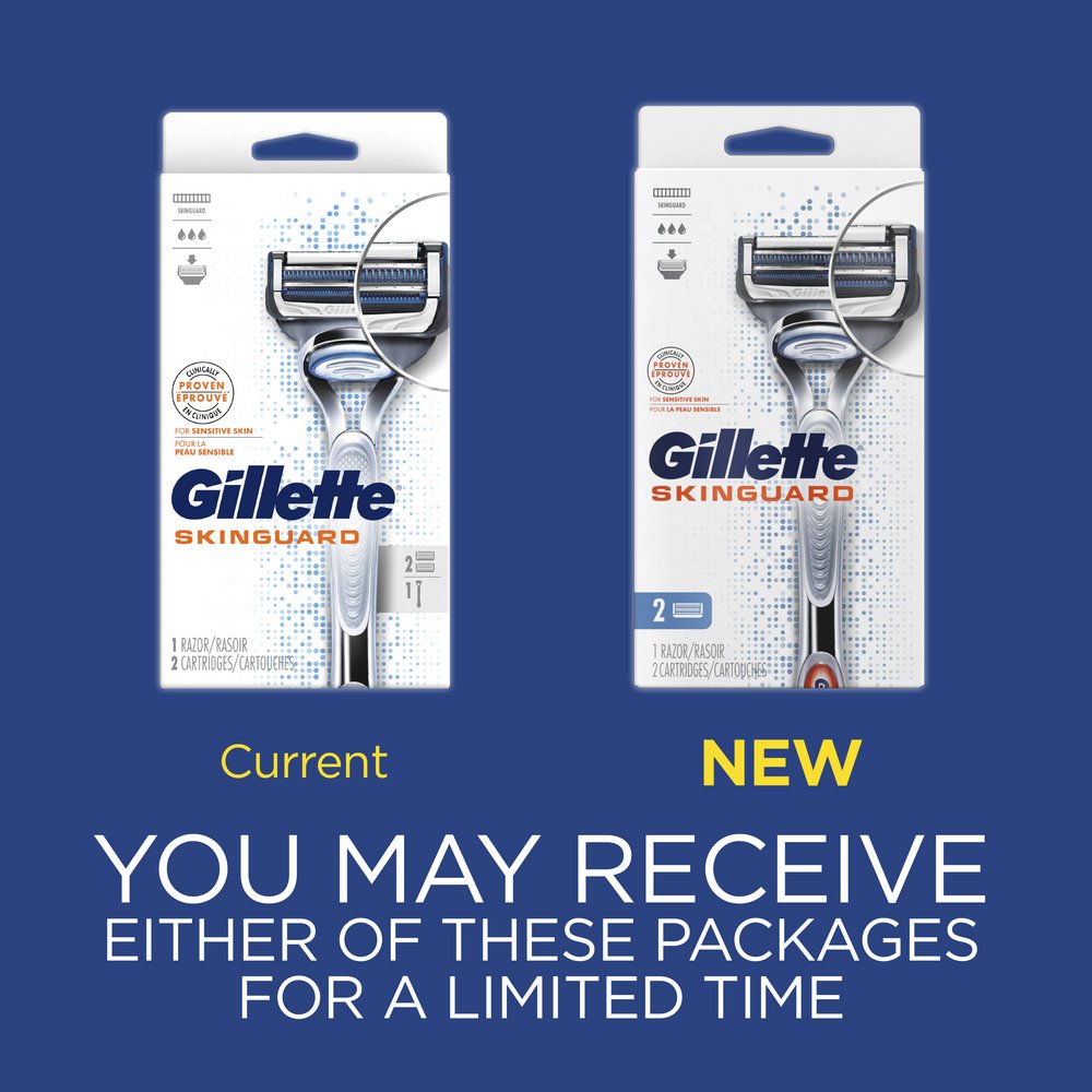 Gillette SkinGuard Razor + 2 Blade Refills