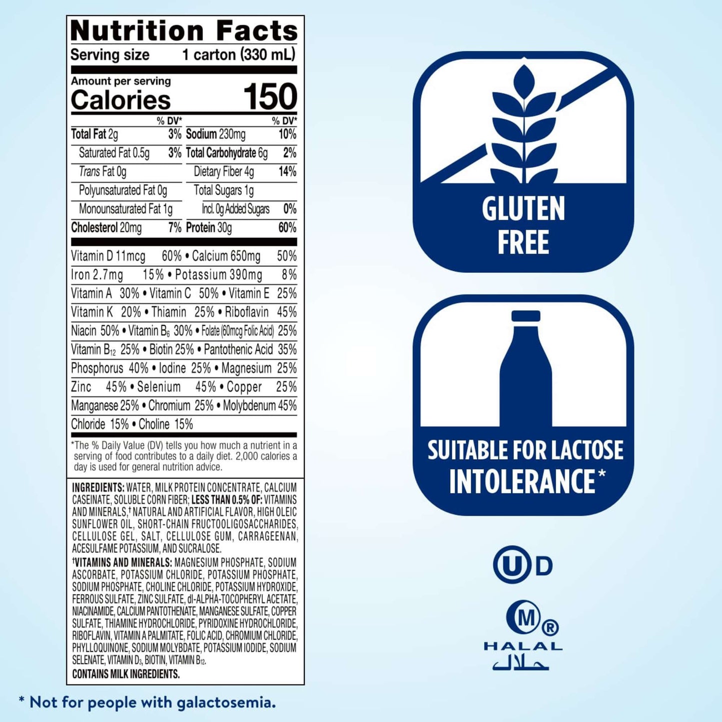 Ensure 30g Protein Nutrition Shakes 4 pk - French Vanilla