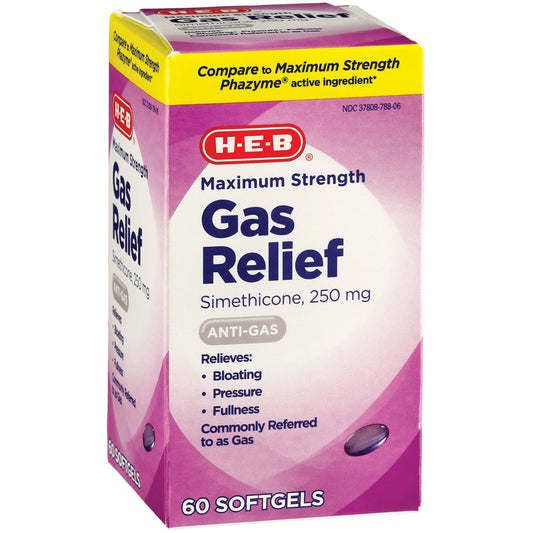H-E-B Maximum Strength Gas Relief 250MG Softgel