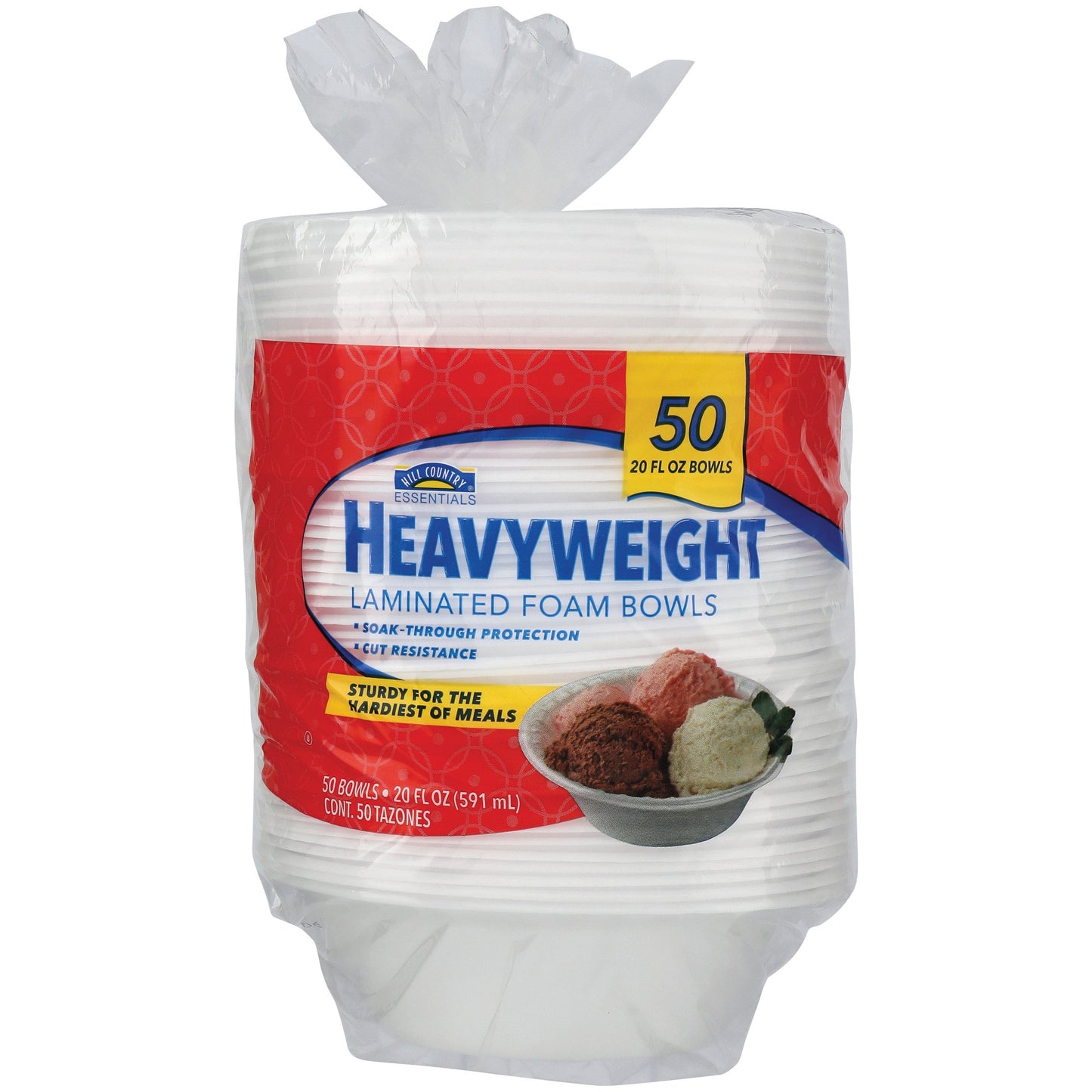 Hill Country Essentials Heavyweight Laminated Foam Bowls