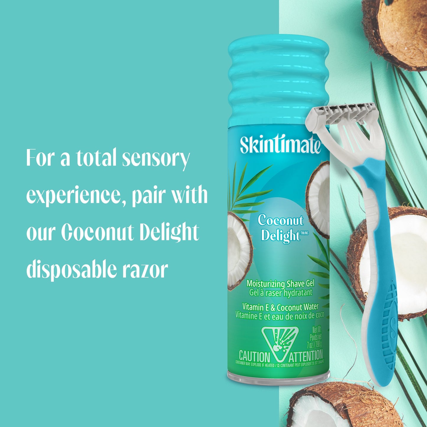 Skintimate Coconut Delight Moisturizing Shave Gel