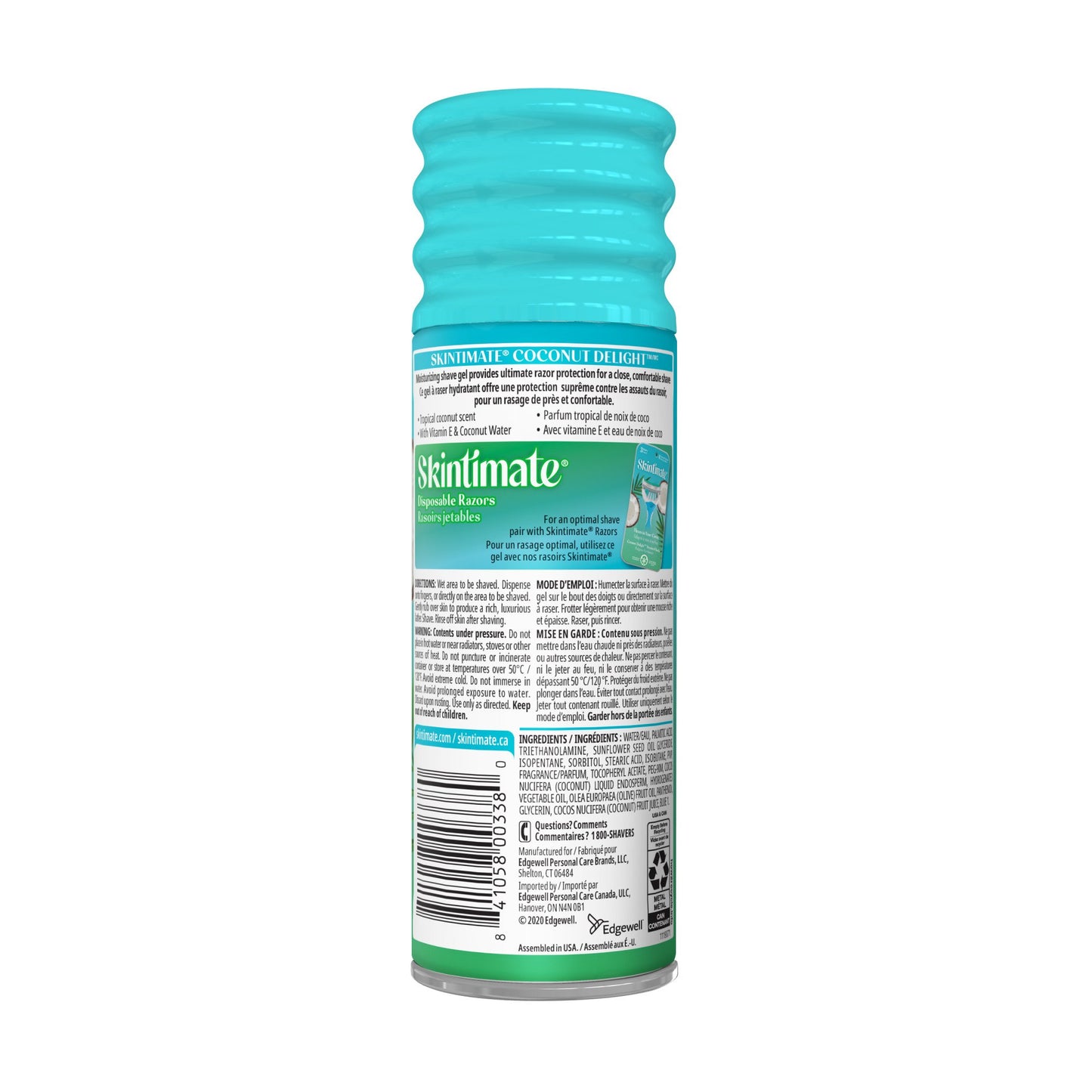 Skintimate Coconut Delight Moisturizing Shave Gel