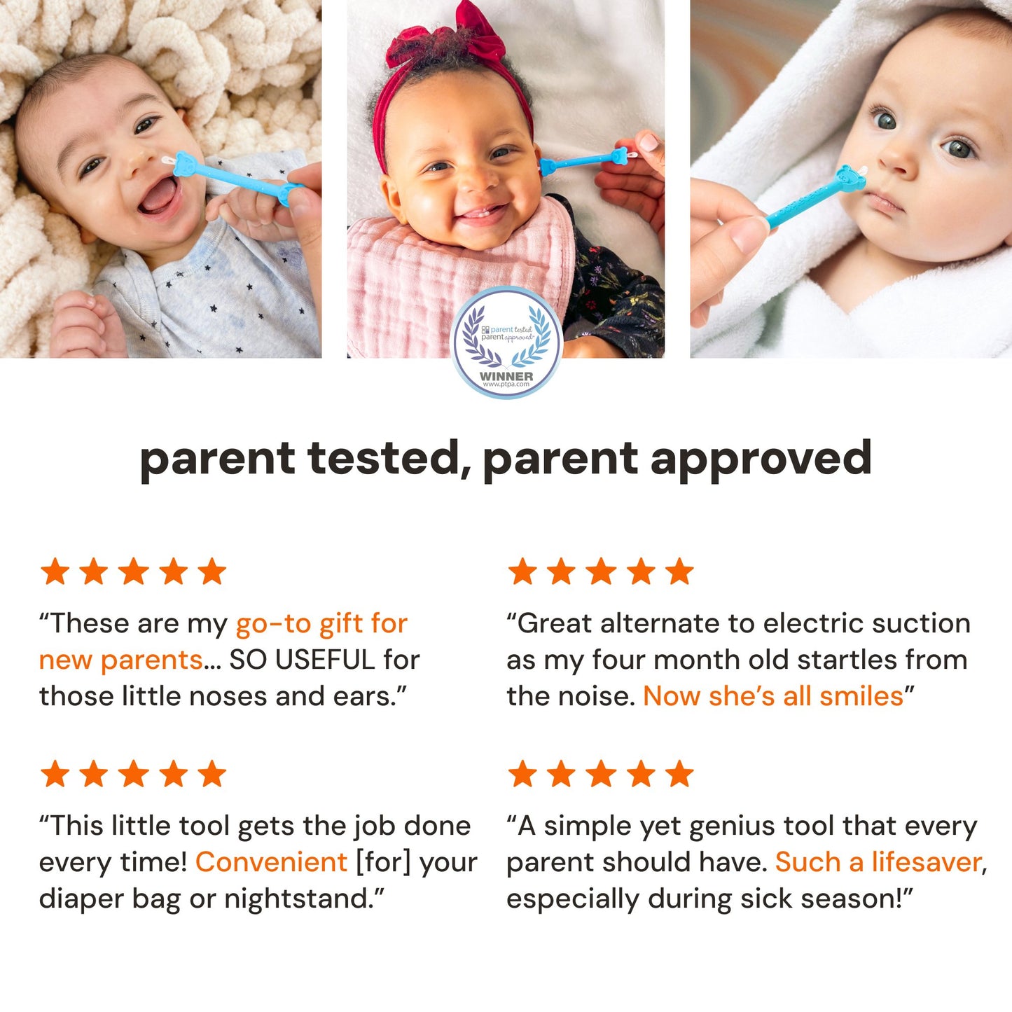 Oogiebear Baby Nose and Ear Cleaner, Booger and Ear Wax Picker
