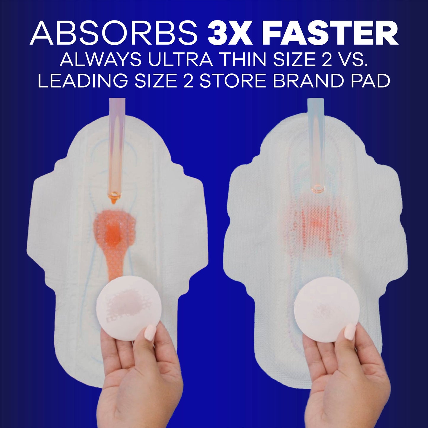 Always Ultra Thin Overnight Pads with Wings, Extra Heavy Overnight, Unscented Size 5