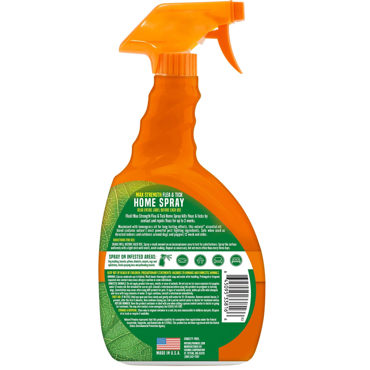 Flick! Max Strength Flea & Tick Home Spray