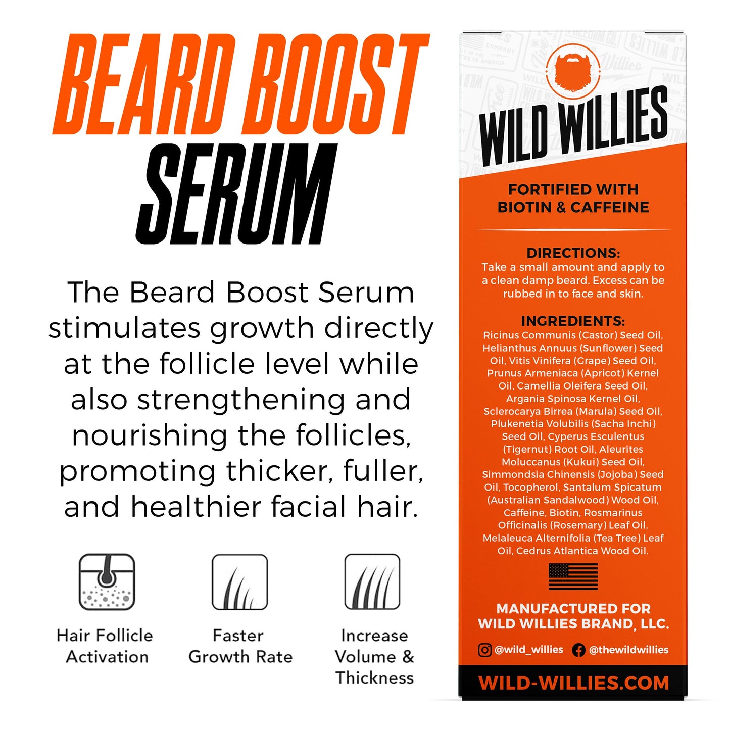 Wild Willies Beard Boost Serum
