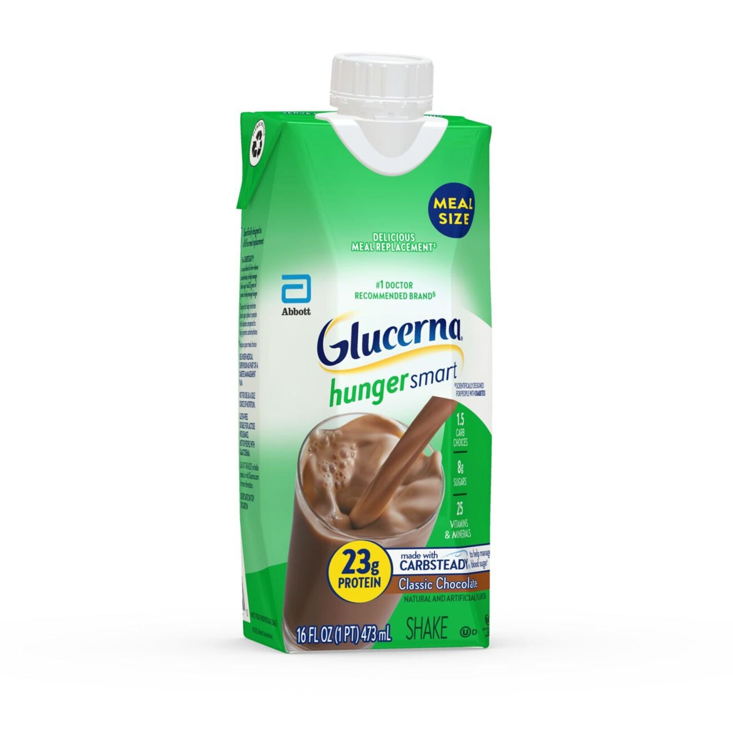 Glucerna Hunger Smart Meal Size Shakes, 23g Protein - Classic Chocolate