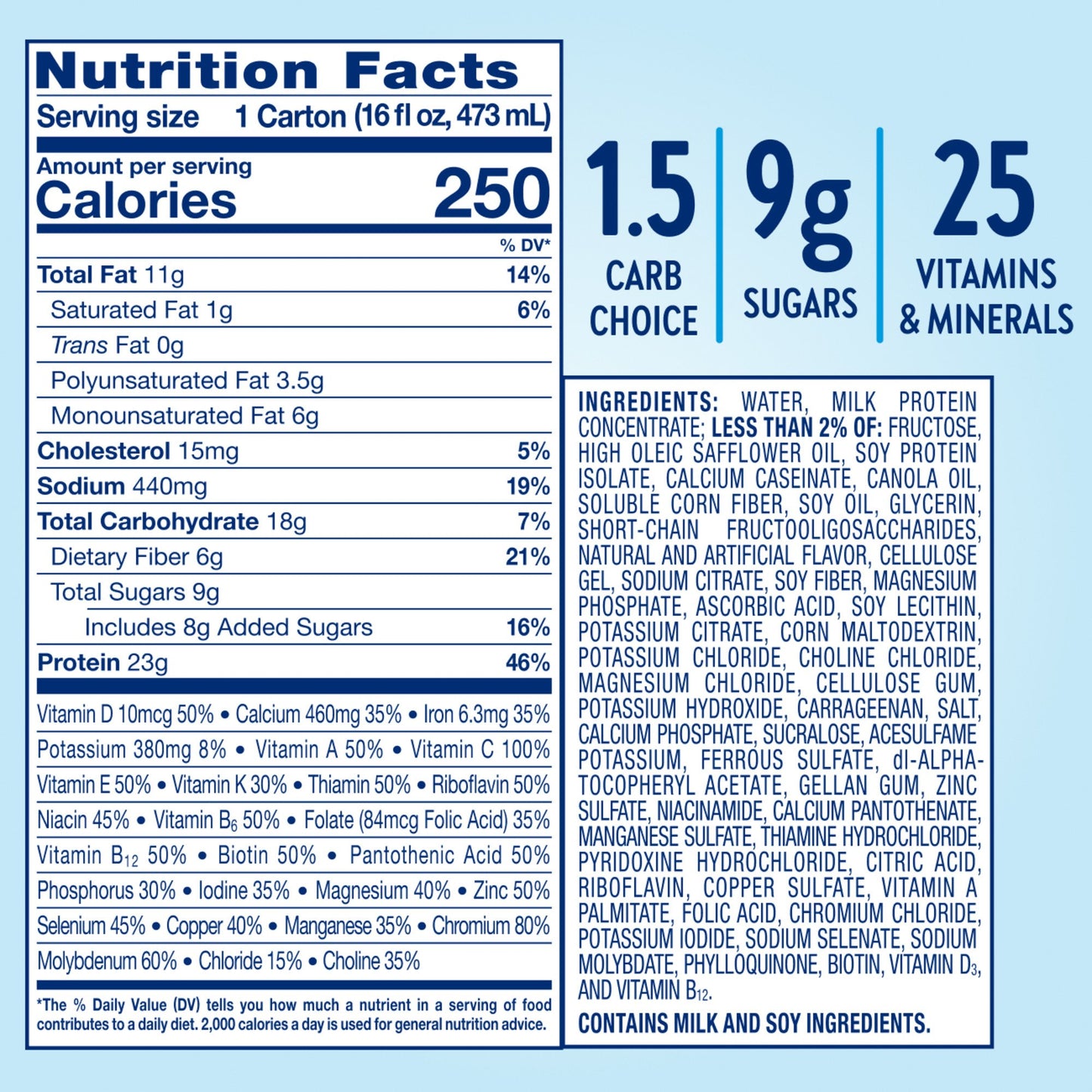 Glucerna Hunger Smart Meal Size Shakes, 23g Protein - Classic Vanilla