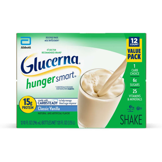 Glucerna Hunger Smart Nutritional Shakes - Classic Vanilla