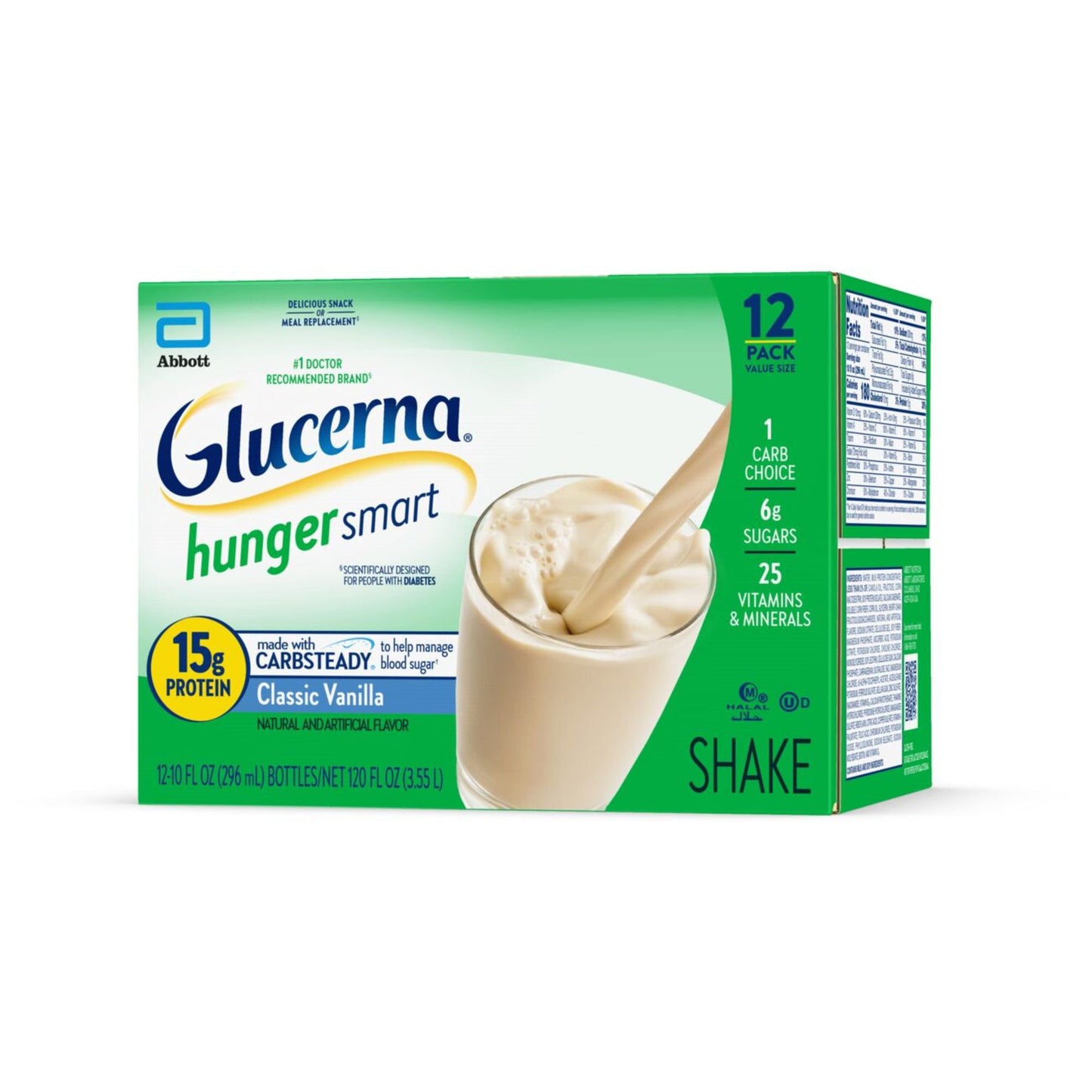 Glucerna Hunger Smart Nutritional Shakes - Classic Vanilla