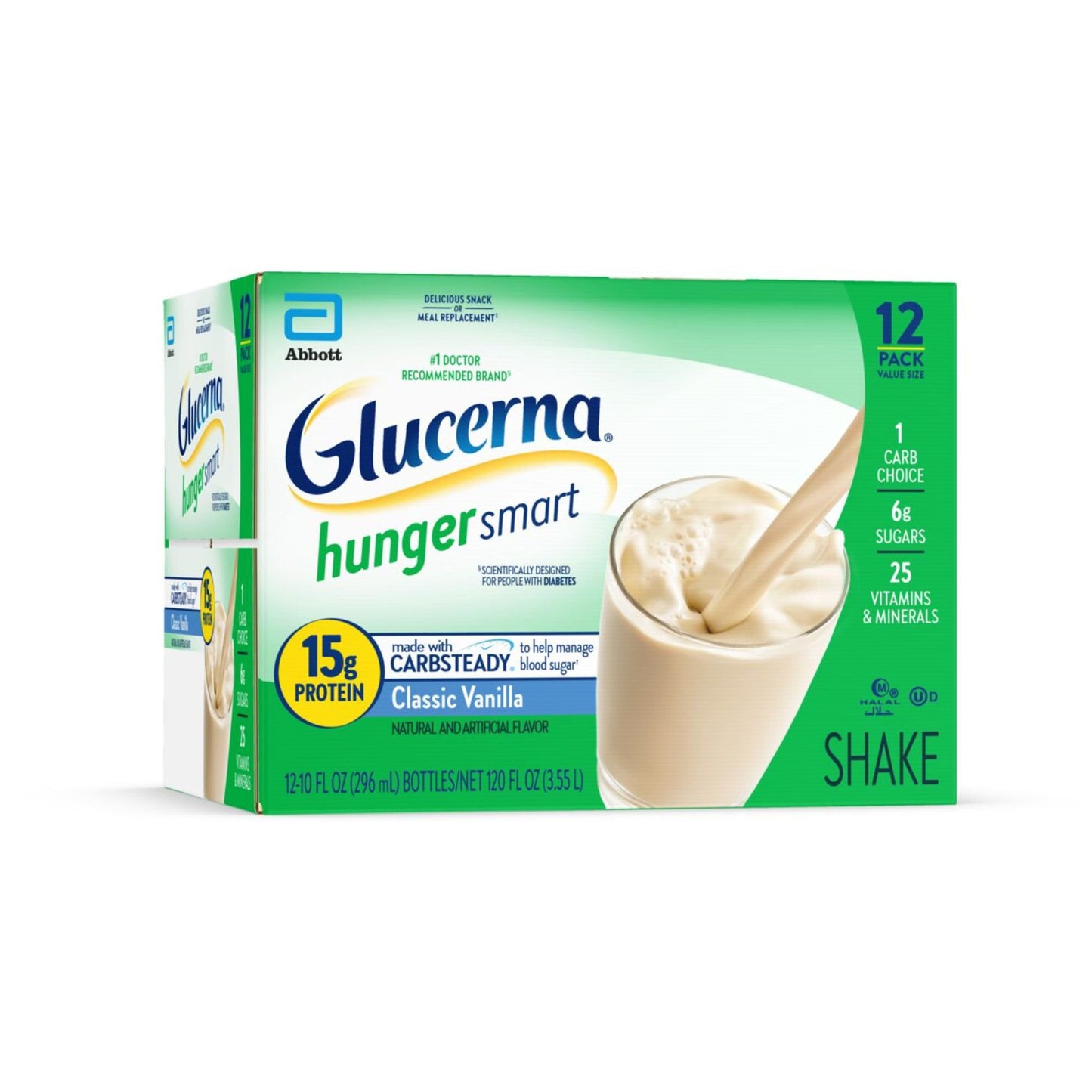 Glucerna Hunger Smart Nutritional Shakes - Classic Vanilla