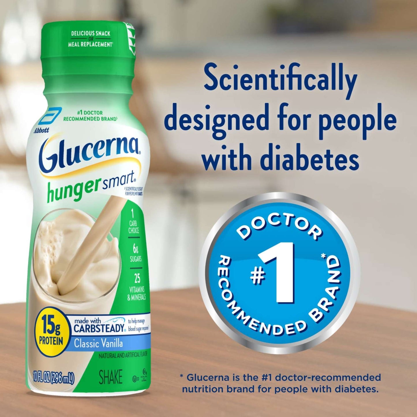 Glucerna Hunger Smart Nutritional Shakes - Classic Vanilla