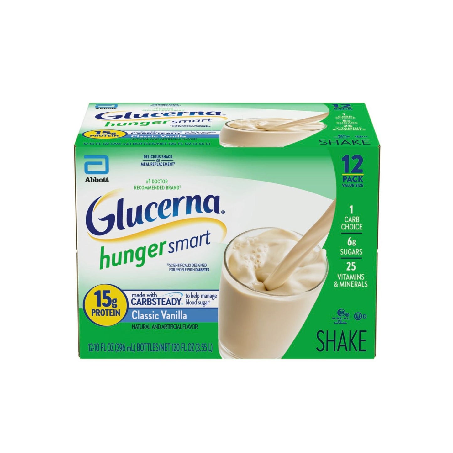 Glucerna Hunger Smart Nutritional Shakes - Classic Vanilla
