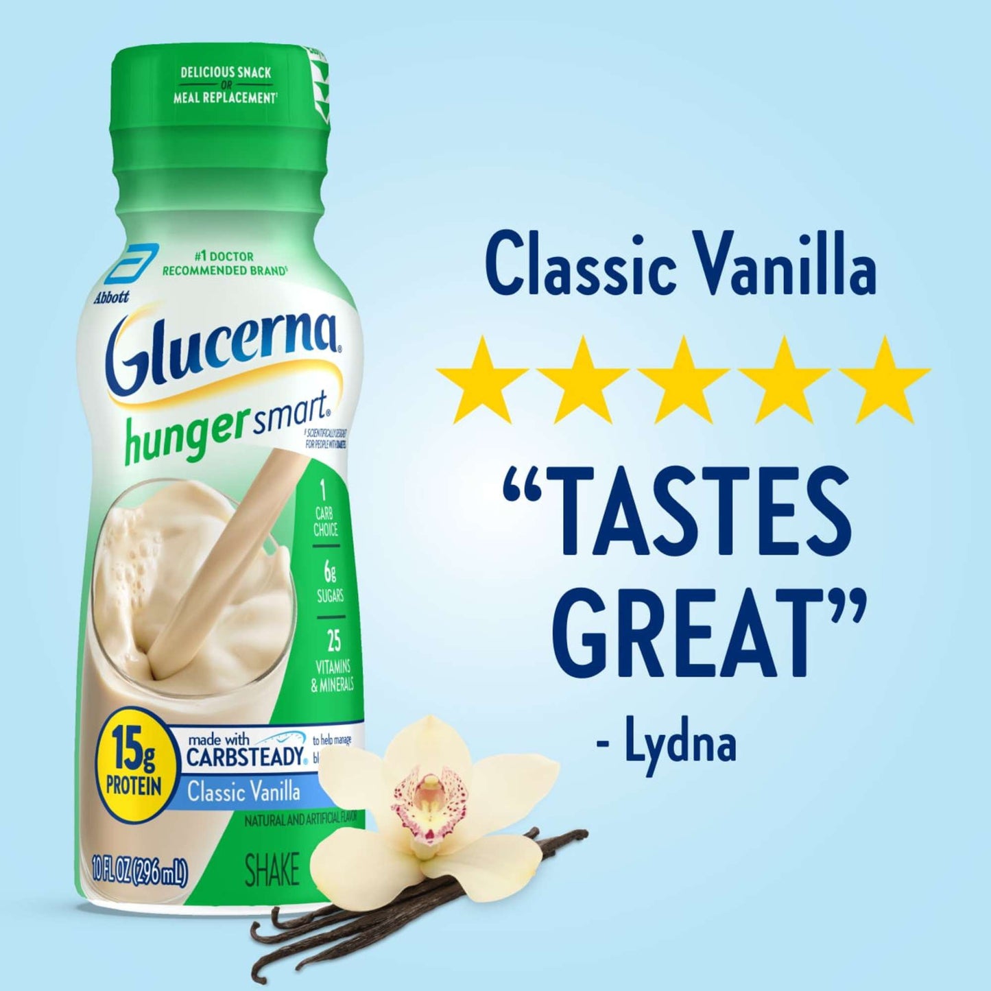 Glucerna Hunger Smart Nutritional Shakes - Classic Vanilla