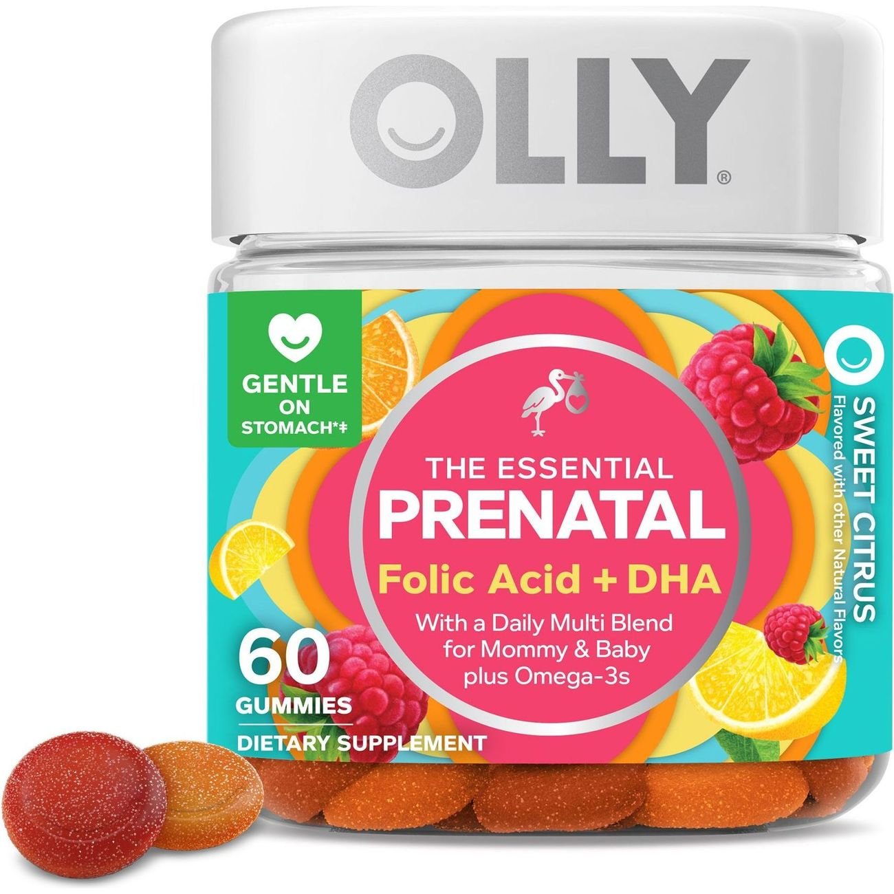 OLLY Prenatal Multivitamin Folic Acid Gummies - Citrus