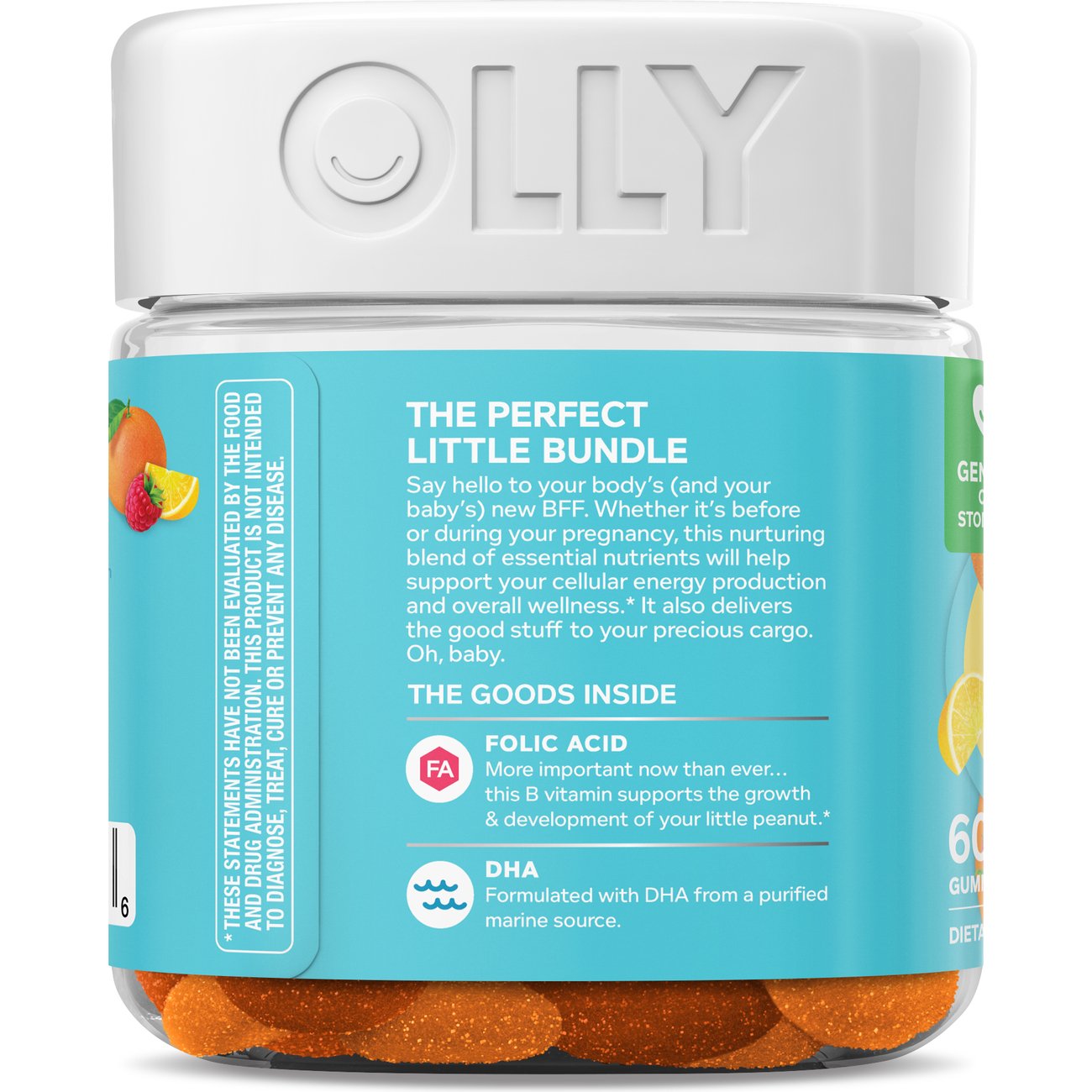OLLY Prenatal Multivitamin Folic Acid Gummies - Citrus