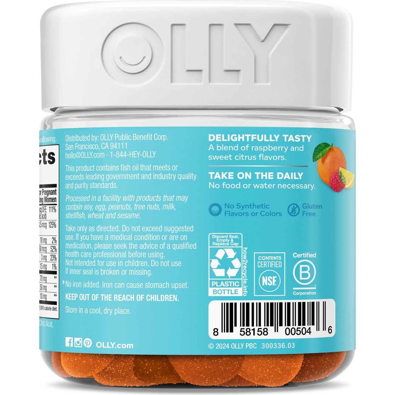 OLLY Prenatal Multivitamin Folic Acid Gummies - Citrus