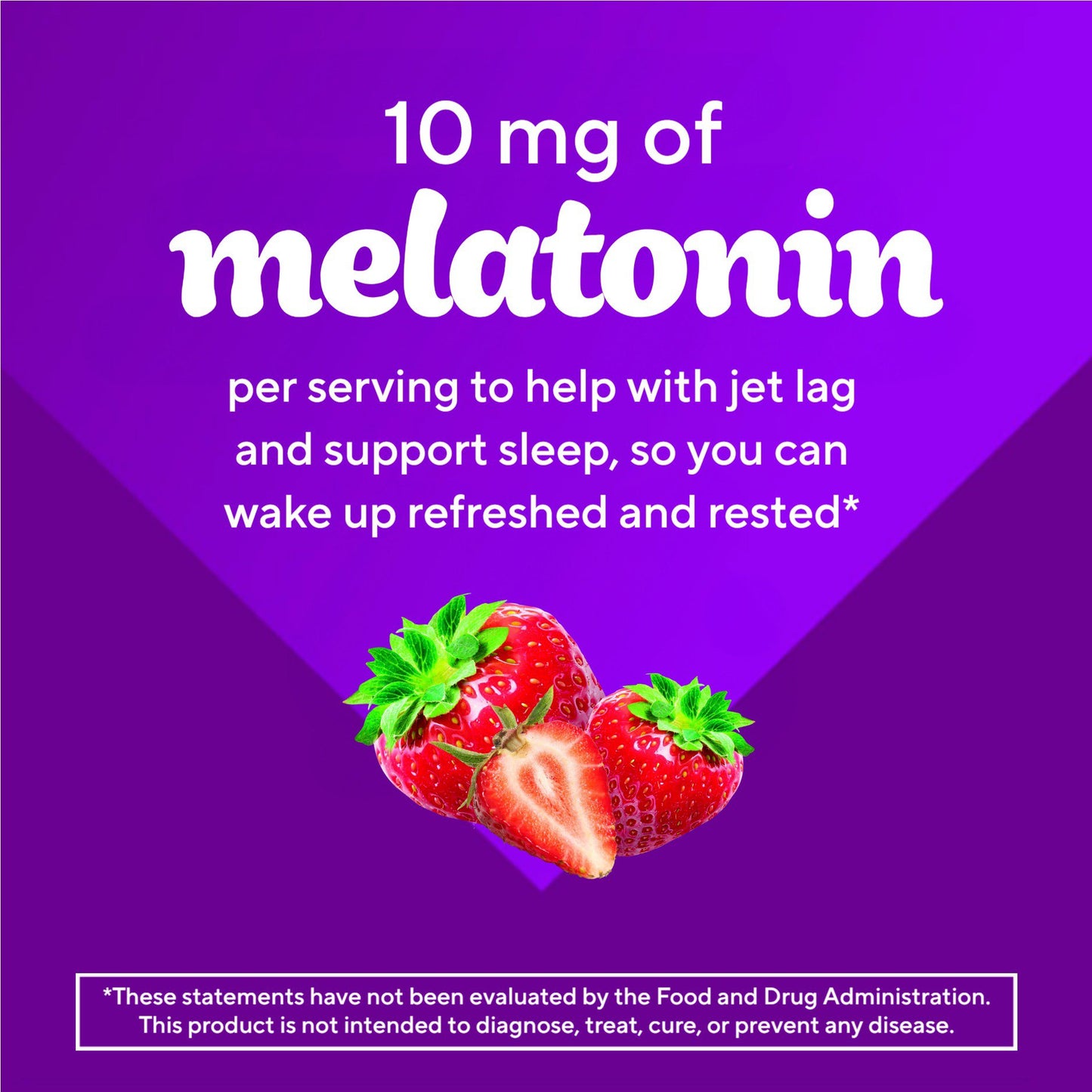 Vitafusion Max Strength Melatonin 10 mg Gummies - Strawberry
