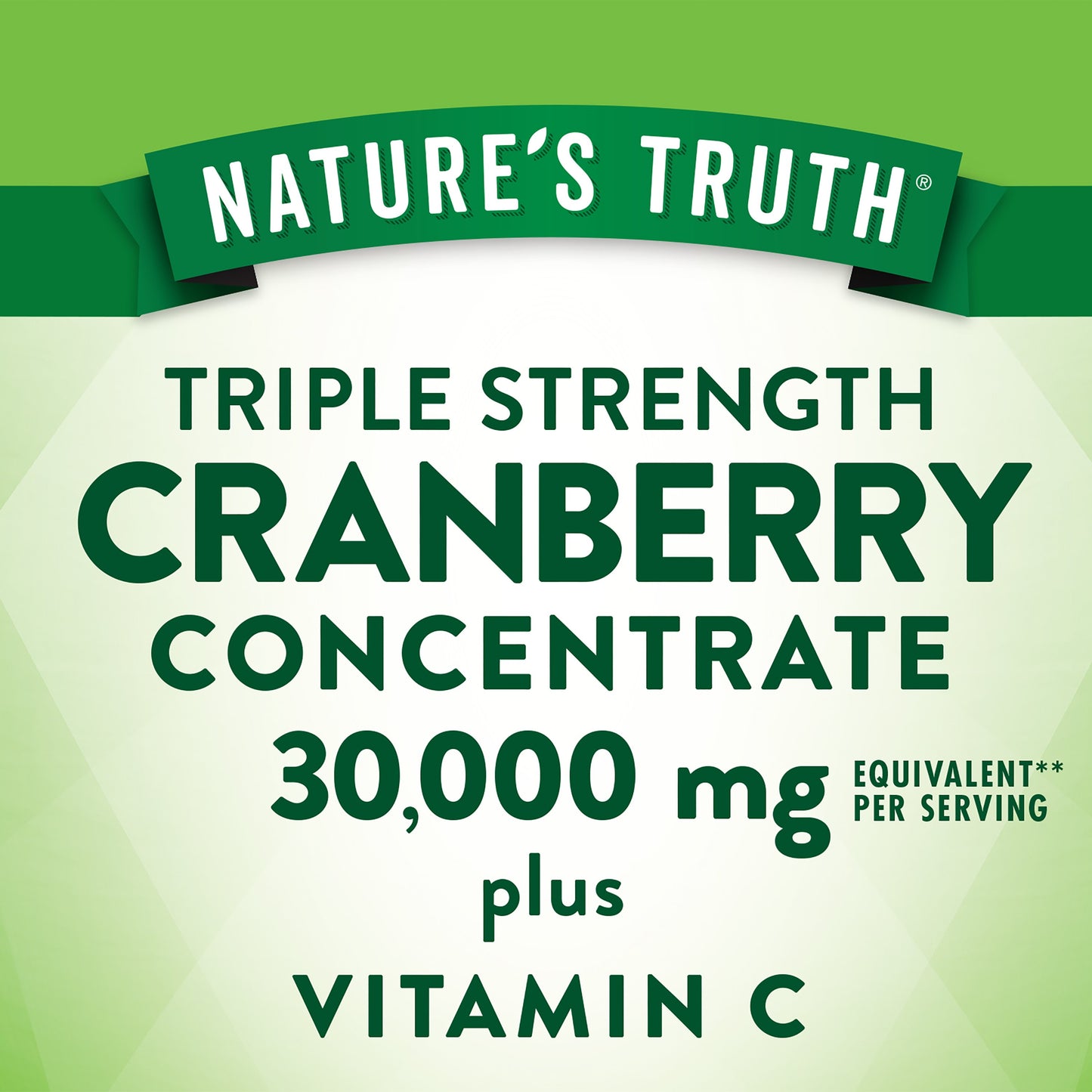 Nature's Truth Triple Strength Cranberry Concentrate Capsules