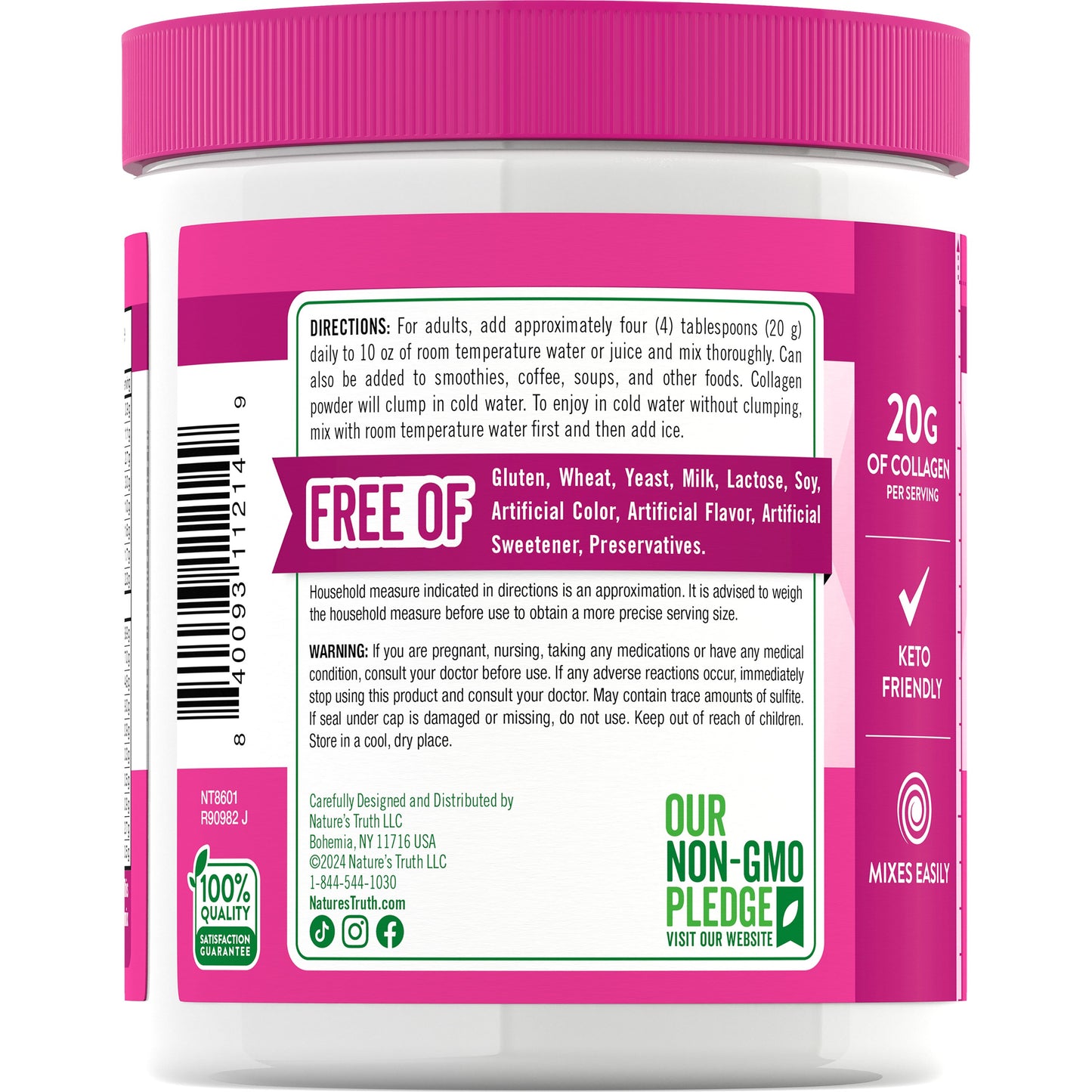 Nature's Truth Ultra Collagen Powder - Unflavored