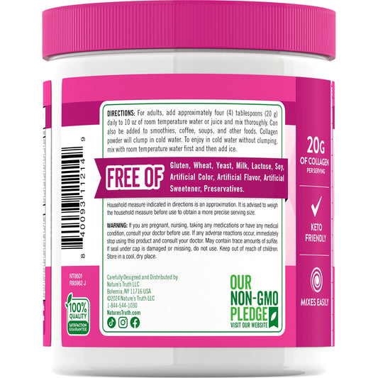 Nature's Truth Ultra Collagen Powder - Unflavored
