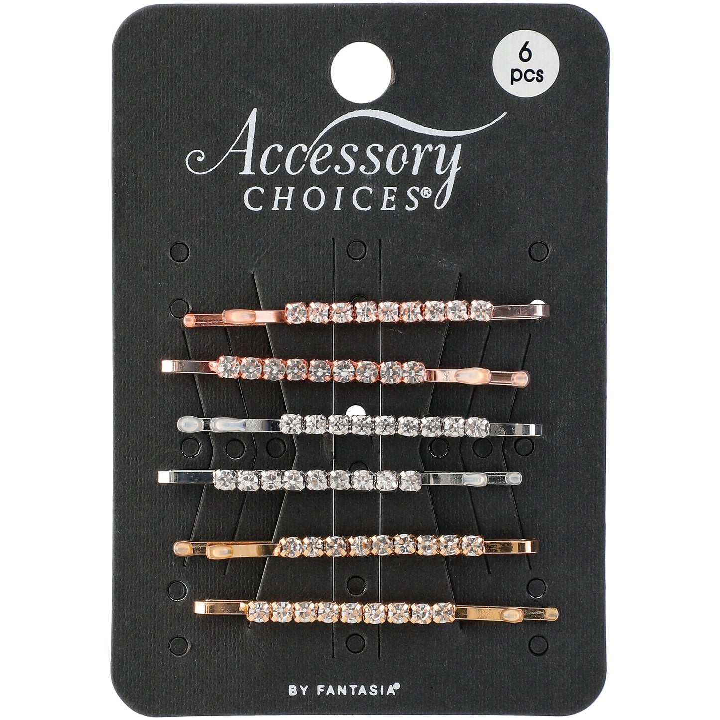 Accessory Choices Assorted Metal Crystal Bobbies