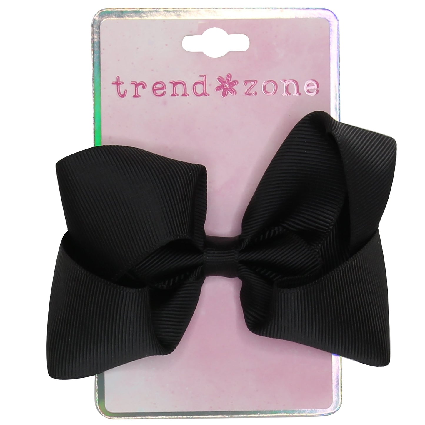 Trend Zone Black Ribbon Hair Bow Salon Clip