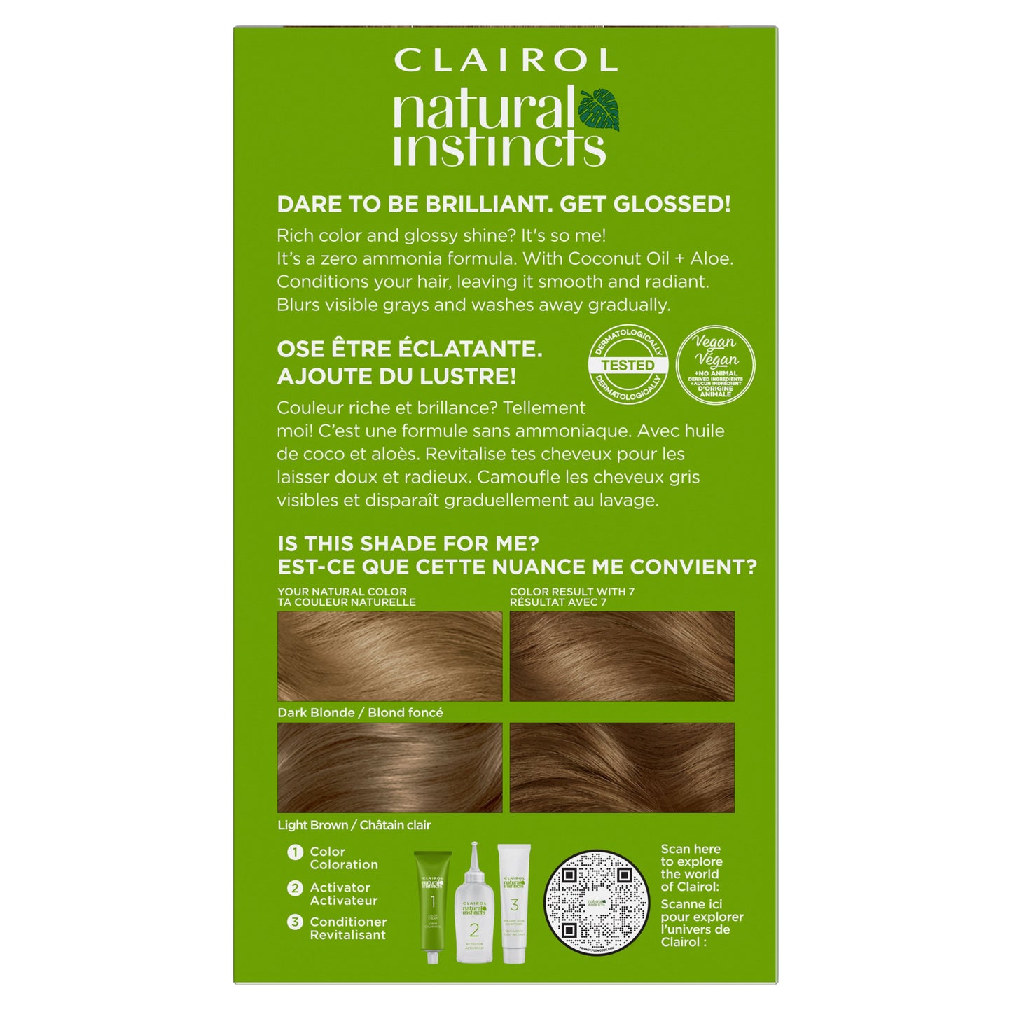 Clairol Natural Instincts Vegan Demi-Permanent Hair Color - 4 Dark Blonde