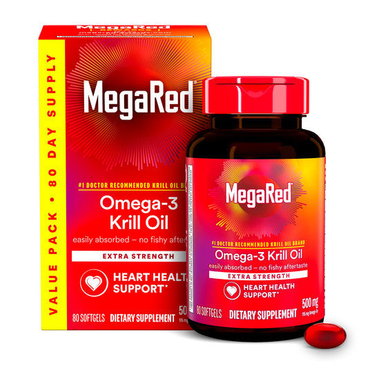 MegaRed 500mg Extra Strength Omega-3 Krill Oil