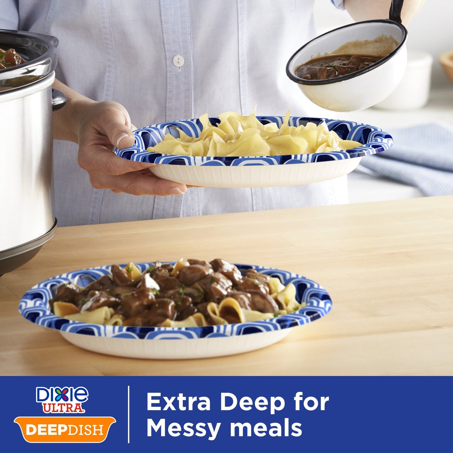 Dixie Ultra  9 in Compostable Deep Dish Paper Plates