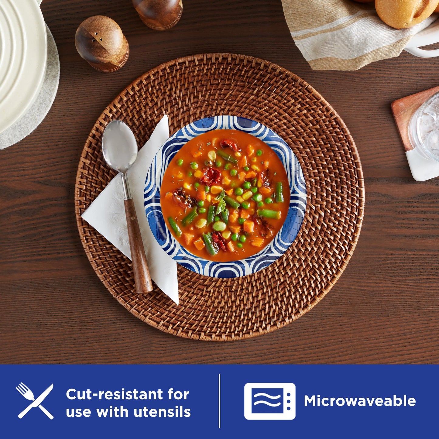 Dixie Ultra Compostable 20 oz Paper Bowls