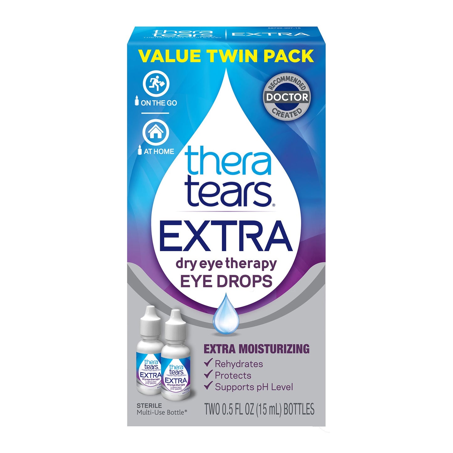 TheraTears Extra Dry Eye Drops, Twin Pack