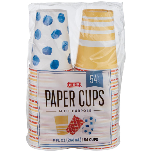 H-E-B 9 oz Multipurpose Paper Cups