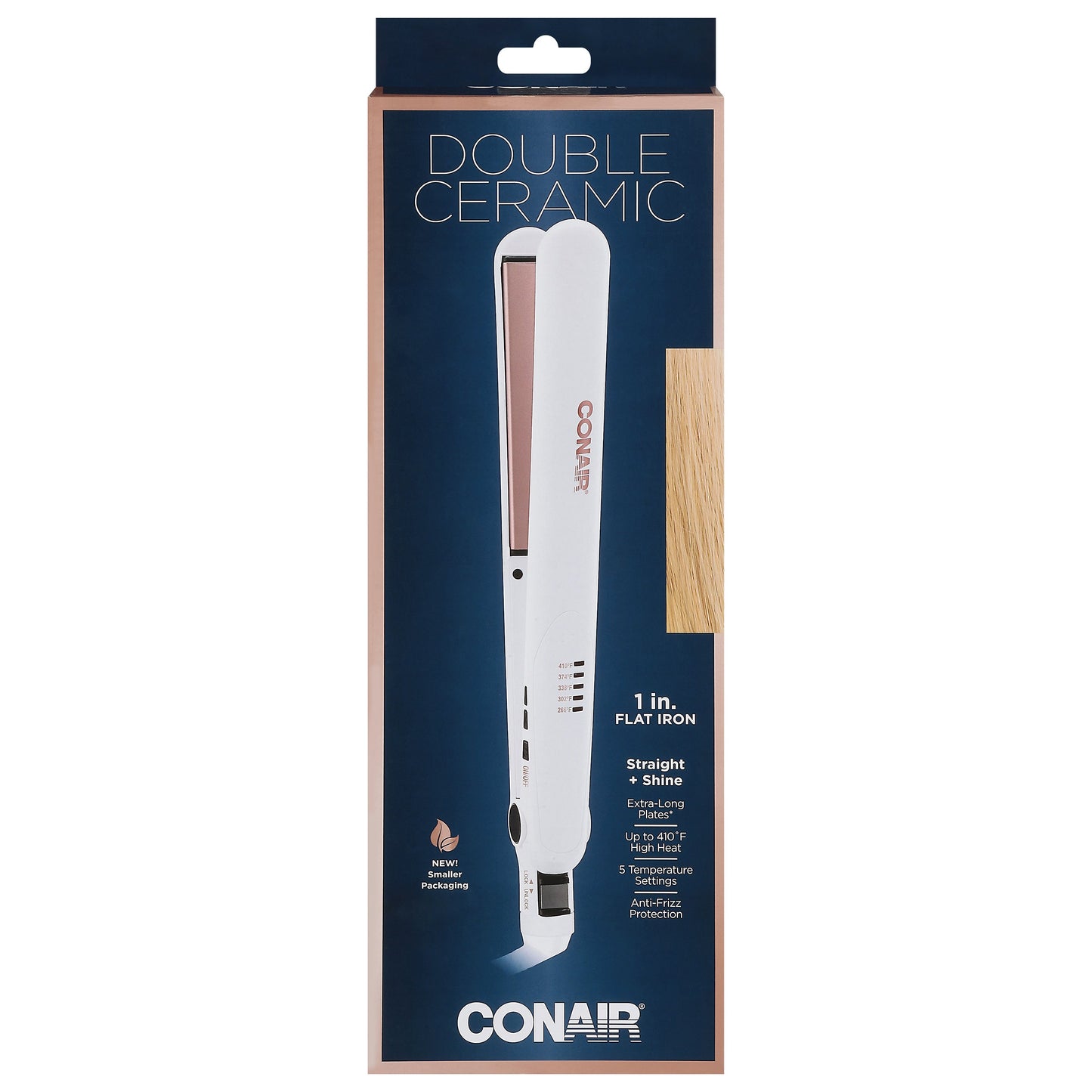 Conair Double Ceramic 1" Flat Iron Rose Gold
