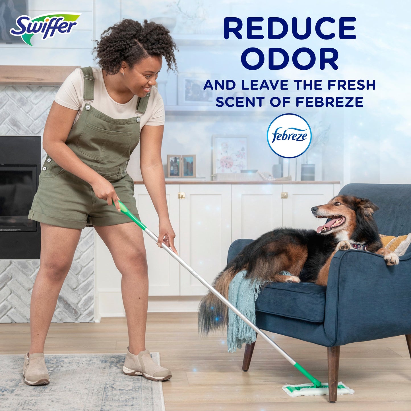 Swiffer Pet Heavy Duty Dry Multi-Surface Cloth Refills, Febreze Freshness Scent